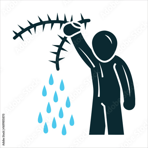 Ubuloyi Curse: Hand, Thorns, and Poison Droplets Cursing Ubuloyi Hand clutching a thorn droplets falling like poison