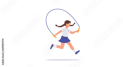 A dynamic vector illustration of a cartoon tennis player silhouette, a woman with a ball ready for the game