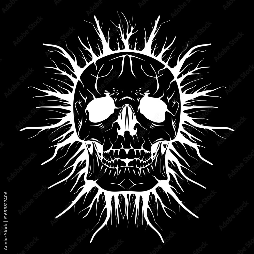 Fototapeta premium Skull Vector Image And Illustration