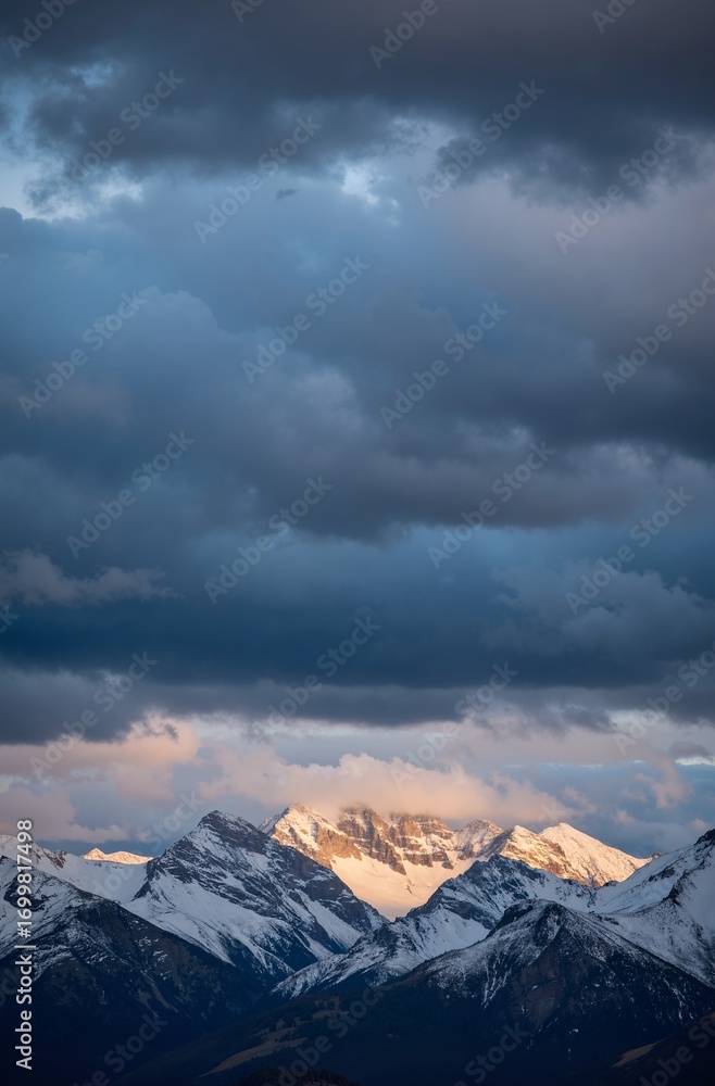 Fototapeta premium clouds over the mountains