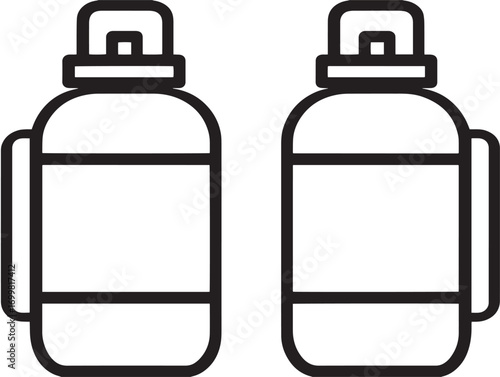Clean sterile suction canisters medical equipment vector design