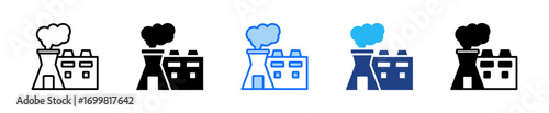 Air Pollution Icon Set Multiple Style Collection