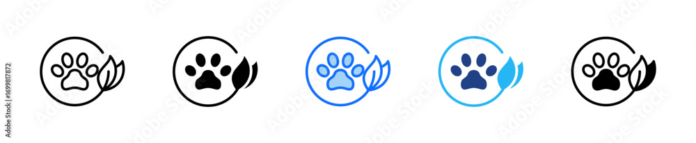 Obraz premium Wildlife Conservation Icon Set Multiple Style Collection