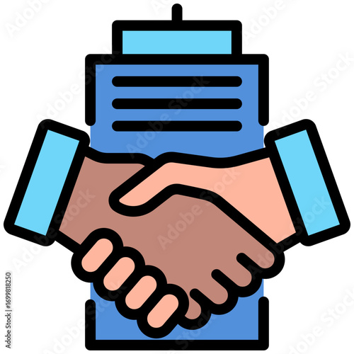 Joint venture icon for business opportunities, business, website, application, printing, document, poster design, etc