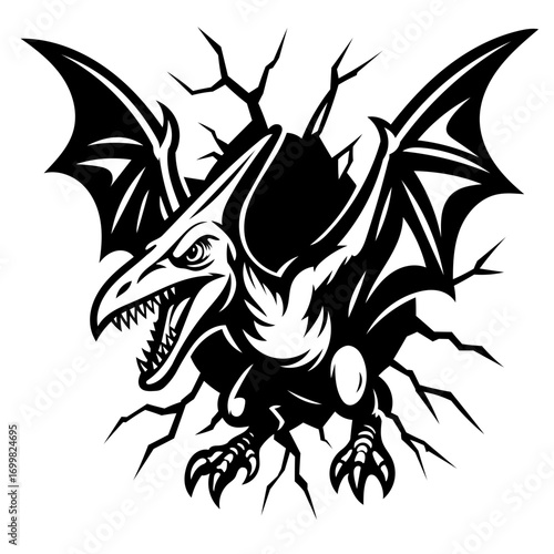 Pterodactyl Dinosaur SVG