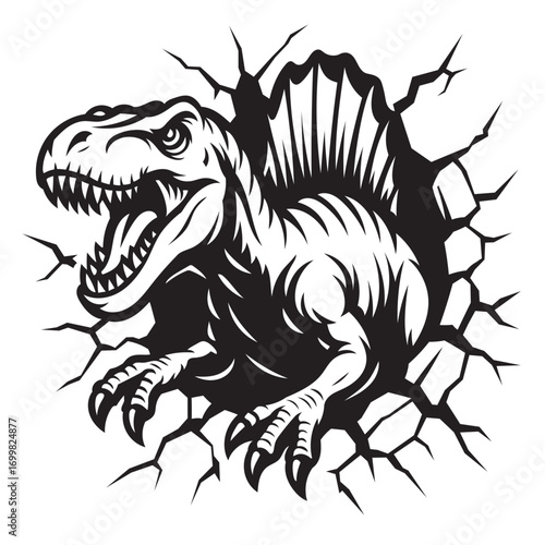 Spinosaurus Dinosaur SVG