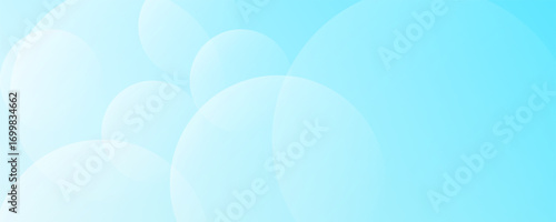 Minimalist banner background, pastel colorful, Light Blue gradations. Circle effect style geometric, abstract background. suit fro bussines contens,banner.