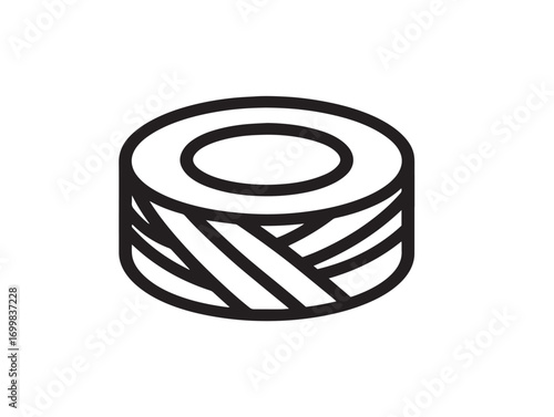 Minimal flat vector art of sterile medical wound dressings