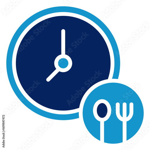 Lunch Time Icon Element For Design