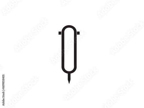 Flat design surgical thread roll in vector