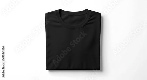 Folded Black T-Shirt: Simple Elegance