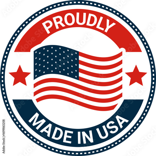 Made in USA Proudly badge