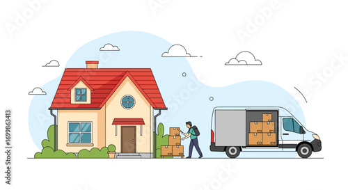 Professional house moving services for secure relocation of belongings and furniture safely delivered to new destination