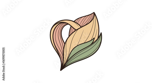 Elegant floral illustration with delicate petals and artistic design.