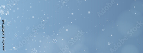 Christmas snow background with glowing particles, holiday decoration element. Realistic snow overlay. Vector PNG, isolated
