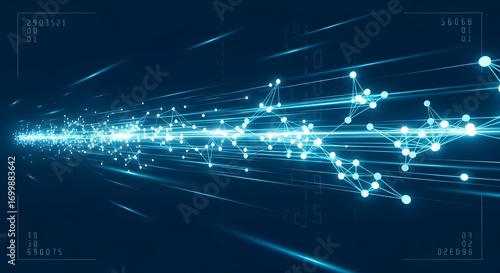 Futuristic Data Stream Background