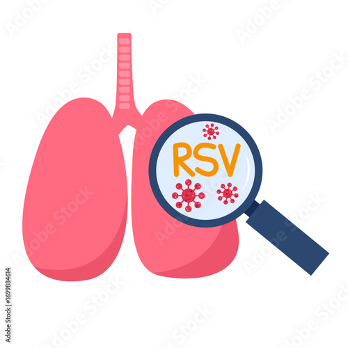 RSV infection concept. vector illustration