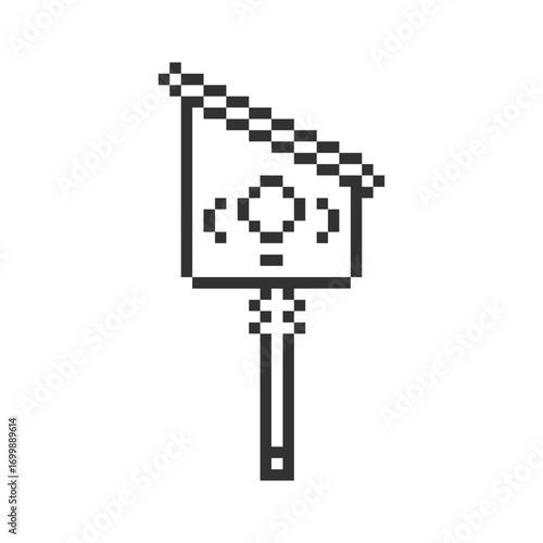 birdhouse building retro pixel art
