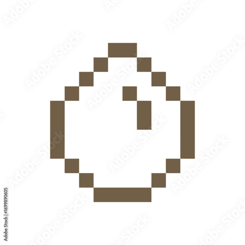 brown chicken egg pixel art