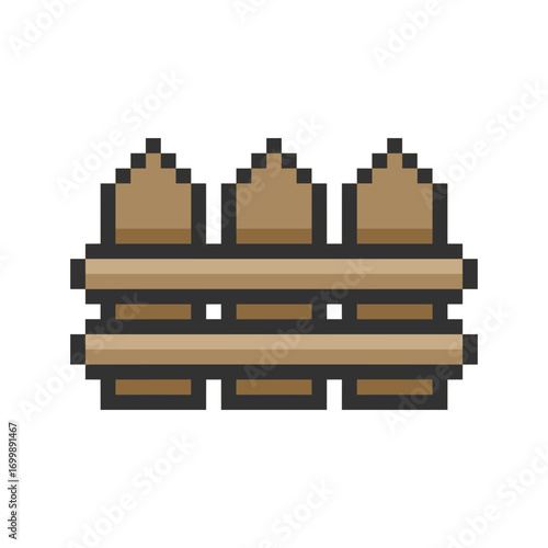 wood fence pixel art for your needs