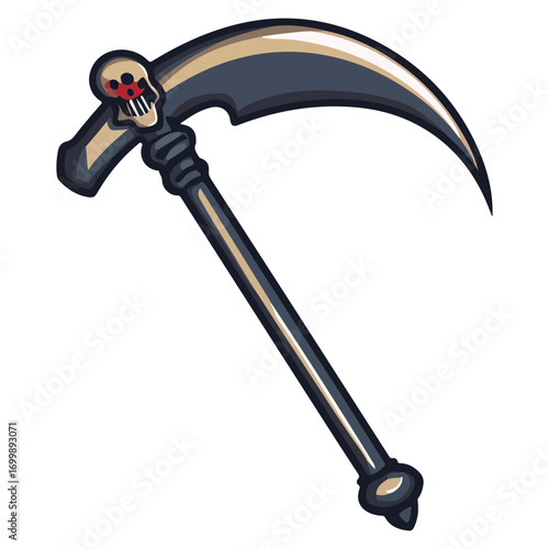 death's scythe, costume, halloween, festival, vector, transparent background, weapon, tool, isolated, sharp