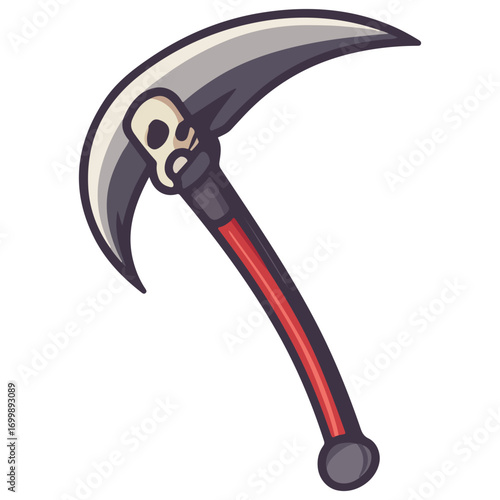 death's scythe, costume, halloween, festival, vector, transparent background, weapon, tool, isolated, sharp