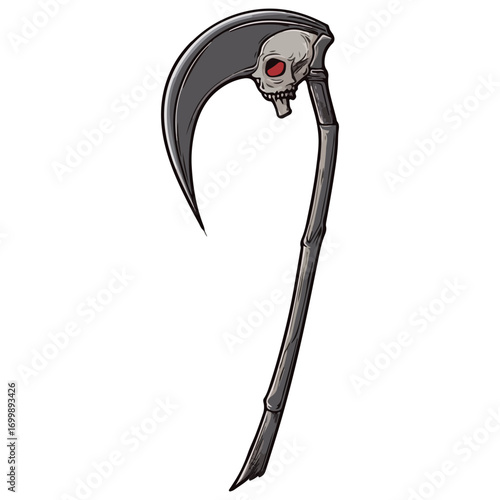 death's scythe, costume, halloween, festival, vector, transparent background, weapon, tool, isolated, sharp