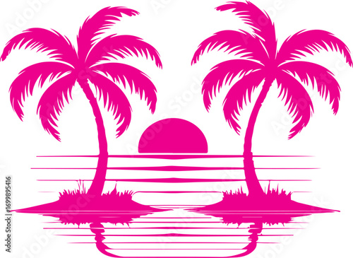 Abstract geometric composition with vibrant colors and text elements