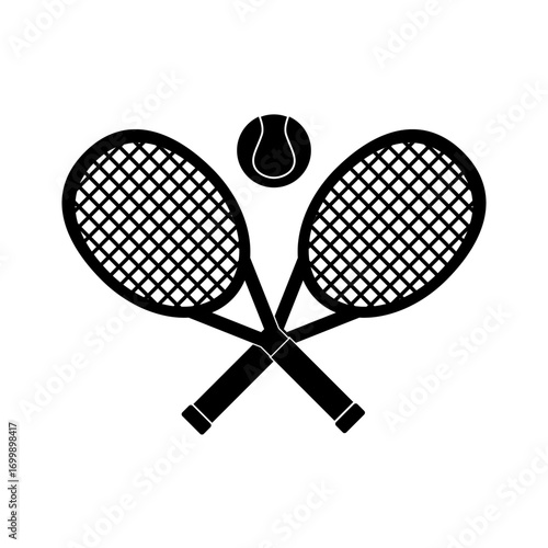 tennis racket and ball