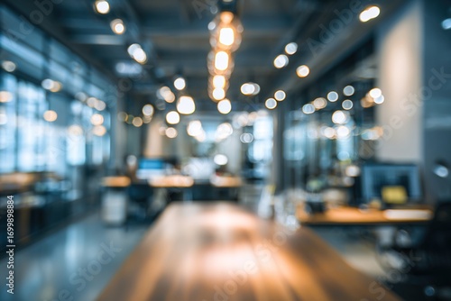 Wallpaper Mural Abstract blurred office interior room. blurry working space with defocused effect. use for background or backdrop in business concept. High quality Torontodigital.ca
