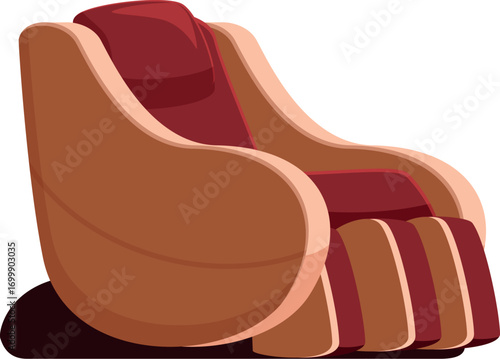Modern comfortable relaxing massage chair providing ultimate comfort