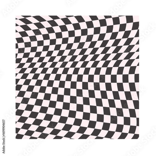 checkered flag on white