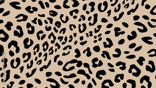 Orange and black leopard skin texture. Animal print background. Luxury wallpaper.