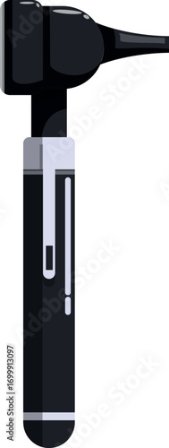 Medical otoscope used by doctors for examining ear canal and eardrum during a medical checkup