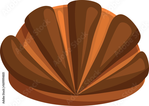 Delicious freshly baked seashell shaped bread with chocolate stripes, perfect for breakfast or a sweet snack