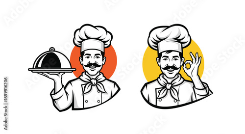 Skilled chef presenting delicious meal with perfect gesture for culinary excellence