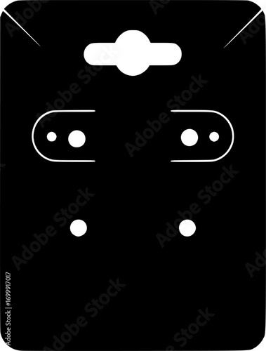 Earring display card svg, Earring card silhouette, Earring display card silhouette, Earring card svg.