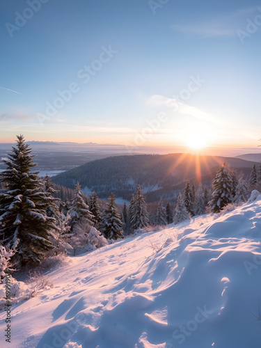 Schnee im Erzgebirge bei Altenberg