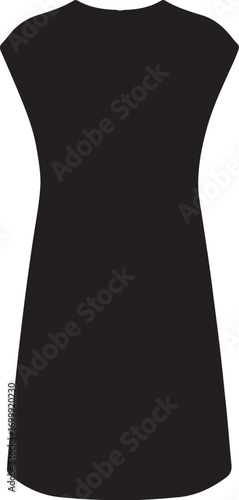 MAGE of Shift Dress IN SILHOUETTE WHITE BACKGROUND.