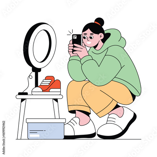 Product Shoot vector Illustration