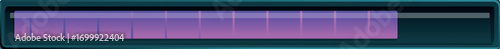 Horizontal progress bar showing loading status with purple filling