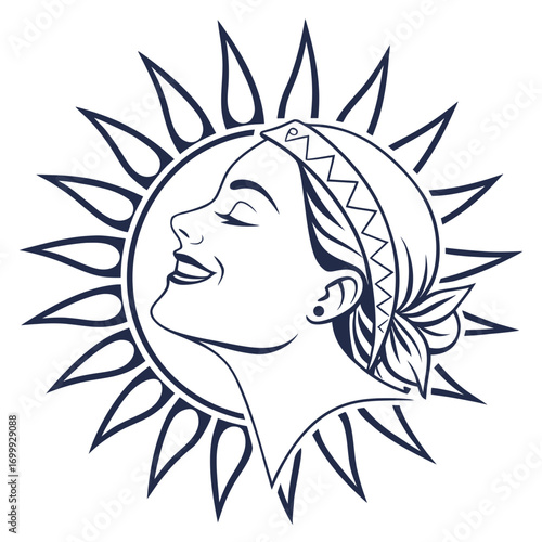 Radiant woman basking in sunlight, embodying joy, freedom, and the vibrant energy of a bright summer day, perfect for wellness brands and positive lifestyle campaigns