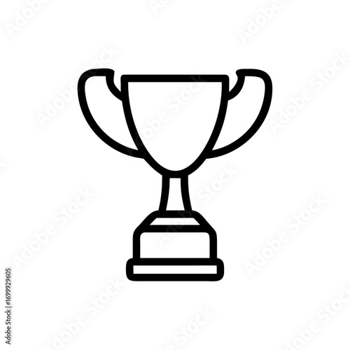 Celebrate achievement and success with this iconic award trophy symbol, representing victory, excellence, and top performance for any competition or recognition.