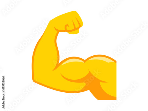 Strong Arm Muscle Vector Illustration | Fitness and Strength Symbol