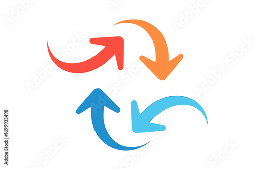 Arrow Cycle Icon | Rotation, Refresh, Update Symbol