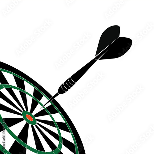 Dart on Dartboard Edge Icon