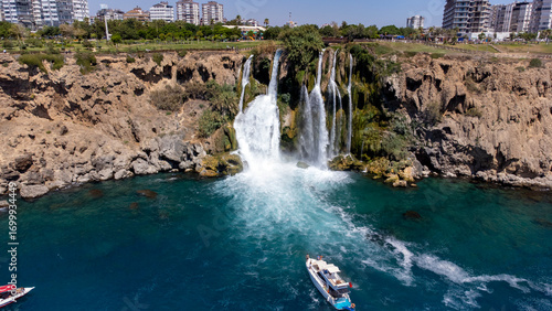 Antalya, Turkey, Waterfall ...