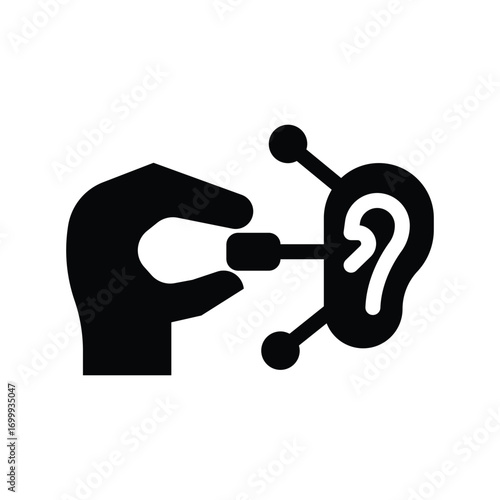  acupuncture glyph icon illustration vector graphic.eps