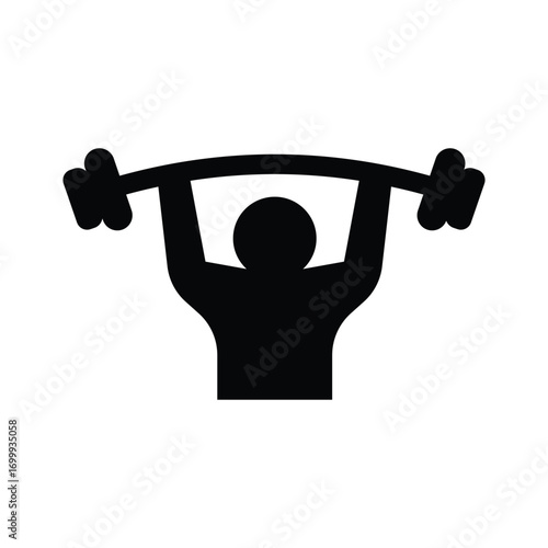 workout glyph icon illustration vector graphic.eps