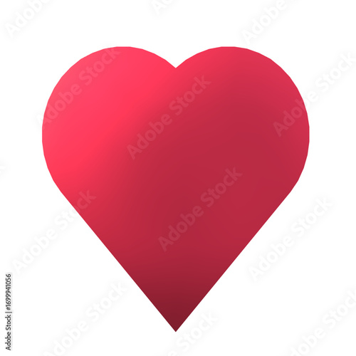 heart shape pink red polished metal texture useful for cards and poster making.eps